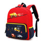 Car Dinosaur Kids Toddler Backpack for Boys and Girls Children Waterproof Preschool Bag(Red Music Party)