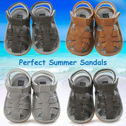 Timatego Baby Boys Girls Sandals Non Slip Soft Sole Outdoor Athletic Shoes Infant Toddler First Walker Crib Summer Shoes 3-18 Months