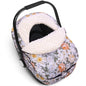 Metplus Winter Baby Car Seat Cover, Blanket-Style Winter Car Seat Canopy for Babies, Warm Plush Fleece Baby Carrier Cover for Infant Boys Girls