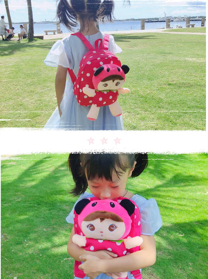 Cute Toddler Backpack Plush Doll Toy Snack Travel Bag Preschool Shoulder Bag Gift for Kid