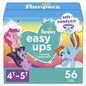 Pampers Training Pants - Easy Ups Girls & Boys - Size 5T-6T, 84 Count, Easy Pull Up & Down Design, My Little Pony Potty Underwear (Packaging May Vary)