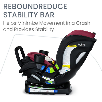 Britax Poplar S Convertible Car Seat, 2-in-1 Car Seat with Slim 17-Inch Design, ClickTight Technology, Arctic Onyx