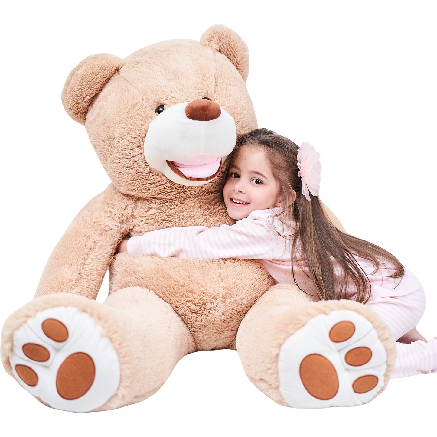 IKASA Giant Teddy Bear Plush Toy Stuffed Animals(Brown,78 inches)