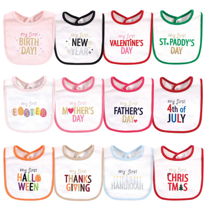 Hudson Baby Unisex BabyCotton Bibs