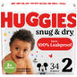Huggies Size 1 Diapers, Snug & Dry Newborn Diapers, Size 1 (8-14 lbs), 38 Count, Packaging May Vary