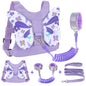 Accmor 3 in 1 Toddler Harness Leashes + Anti Lost Wrist Link, Kids Harness Children Leash for Girls, Child Anti Lost Leash Baby Cute Harness Belt Strap Hold Kids Close While Walking