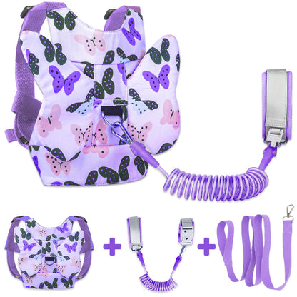 Toddler Harness with Anti Lost Wrist Link - Baby Safety Leash for Kids for Travel for Crowded Parks, Airports