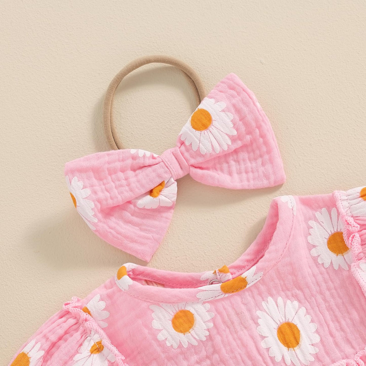 FIOMVA Summer Chicken Baby Clothes Newborn Baby Girl Farm Outfit Toddler Short Sleeve Bubble Romper Infant Bodysuit