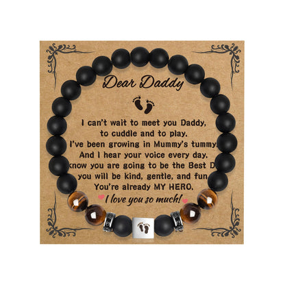 Father's Day Bracelets.Bracelet for Men Father Dad Grandpa Husband Son Brother Boyfriend Nephew.Bracelet Gifts for Birthday Graduation Anniversary Christmas