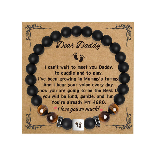 Father's Day Bracelets.Bracelet for Men Father Dad Grandpa Husband Son Brother Boyfriend Nephew.Bracelet Gifts for Birthday Graduation Anniversary Christmas