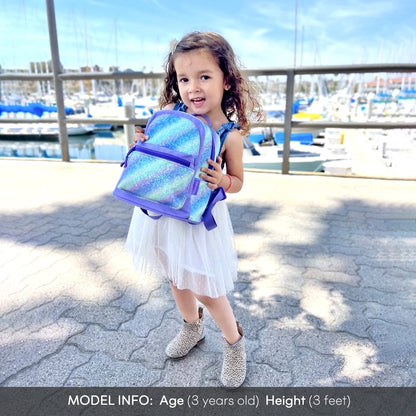 mibasies Mini Backpack for Girls Kids Rainbow Purse Dance Bag for Girls Gifts age 2 3 4 5 6 7 8 yrs