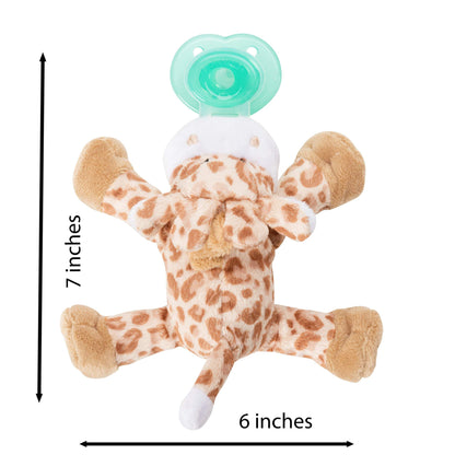 Nookums Paci-Plushies Buddies - Alligator Pacifier Holder - Adapts to Name Brand Pacifiers, Suitable for All Ages, Plush Toy Includes Detachable Pacifier