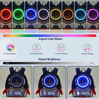 yisibo Rocket Toddler Backpack with Leash,3-6 Years Anti-lost Kids Backpack,Children Backpack for boys girls