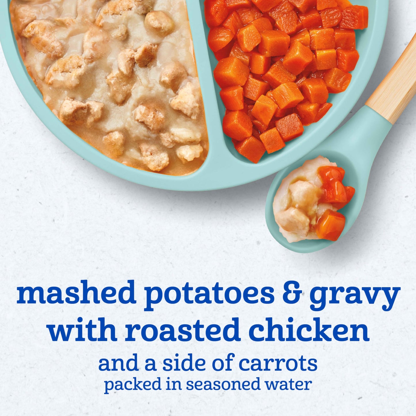 Gerber Meal Time for Toddlers Mashed Potatoes and Gravy with Roasted Chicken With Carrots, 6.6 Oz