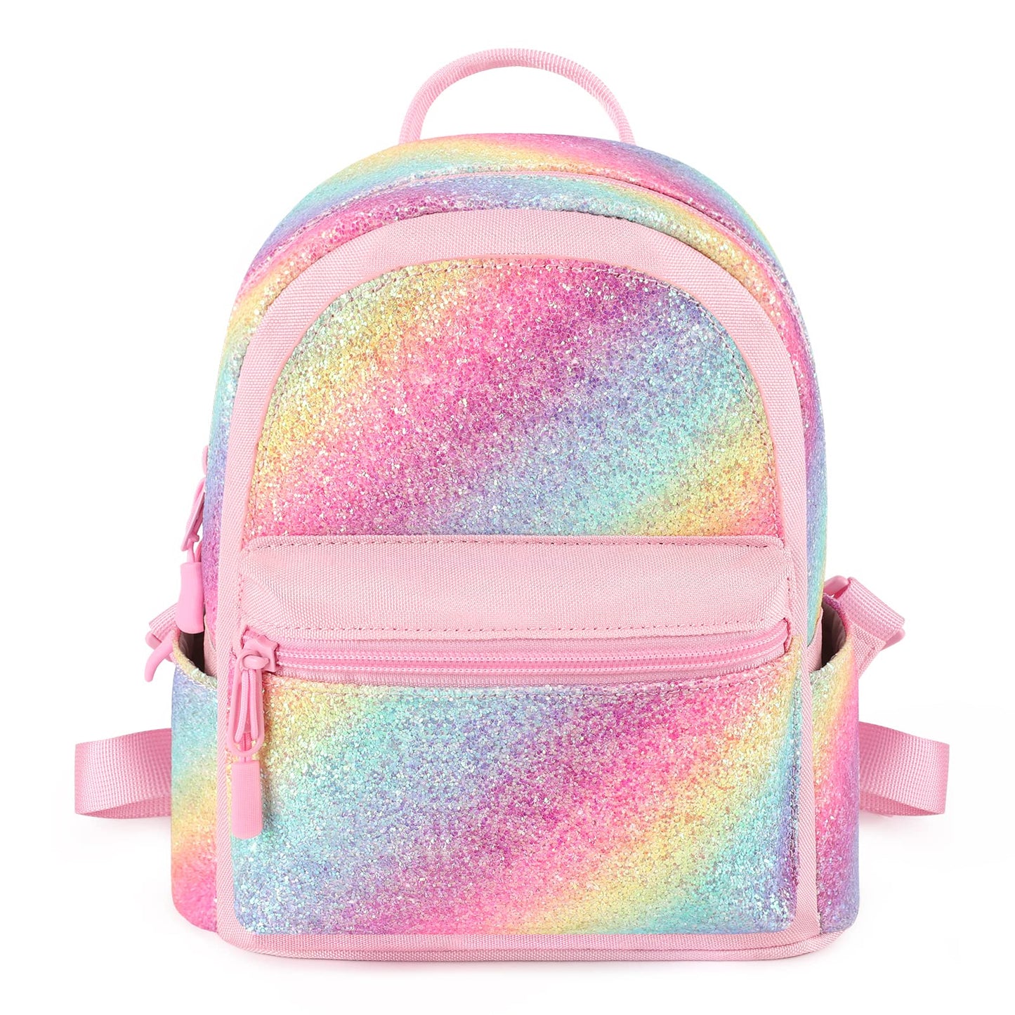 mibasies Mini Backpack for Girls Kids Rainbow Purse Dance Bag for Girls Gifts age 2 3 4 5 6 7 8 yrs