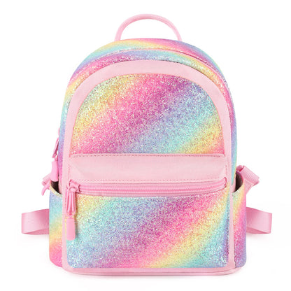 mibasies Mini Backpack for Girls Kids Rainbow Purse Dance Bag for Girls Gifts age 2 3 4 5 6 7 8 yrs