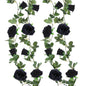 Felice Arts 2 Pack Pink Artificial Rose Garland Each 6.5FT Fake Rose Vine Hanging Floral Garland for Wedding Flowers Table Centerpiece Arrangement Baby Shower Decor