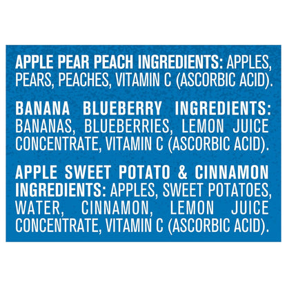 Gerber Stage 2 Baby Food, Fruit and Veggie Favorites Puree Pouches Variety Pack, No Added Sweetener, Baby Food Pouches, 9-Pack
