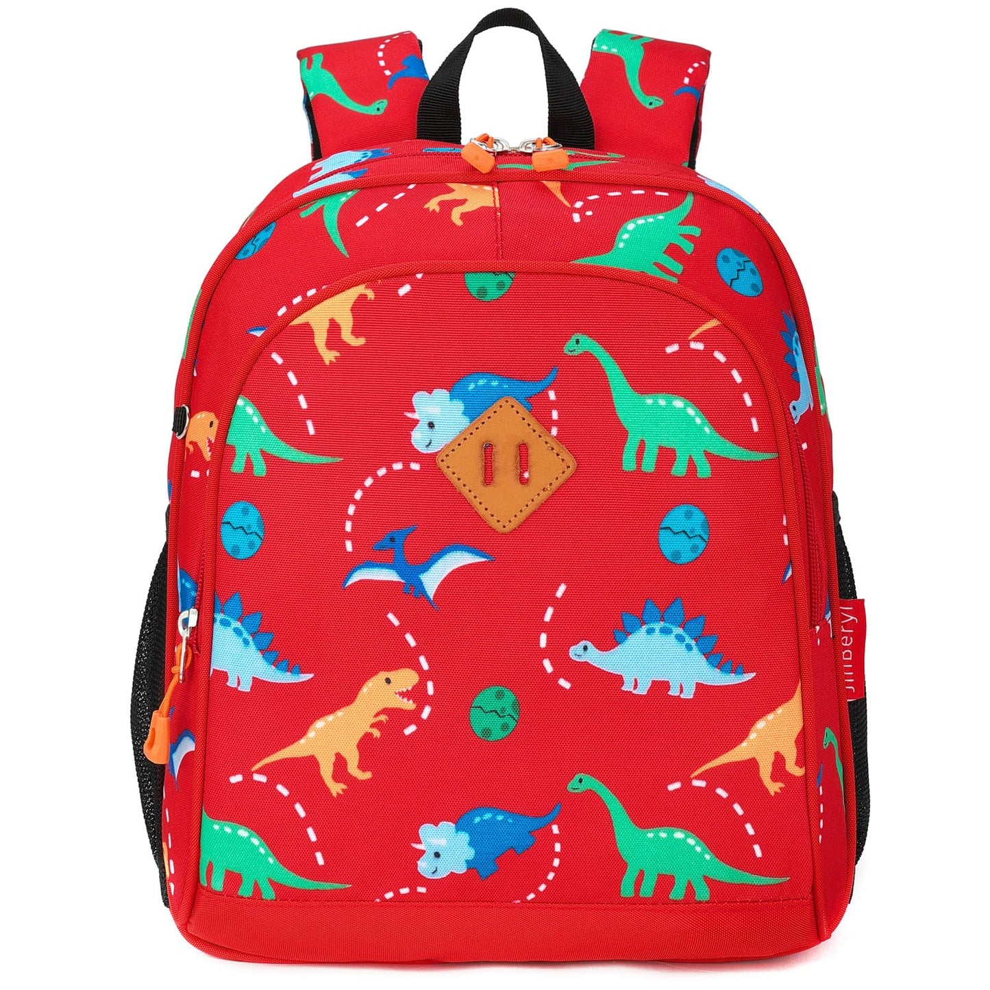 Toddler Backpack for Boys, 12 Inch Kids Dinosaur Backpack for Preschool or Kindergarten, Black