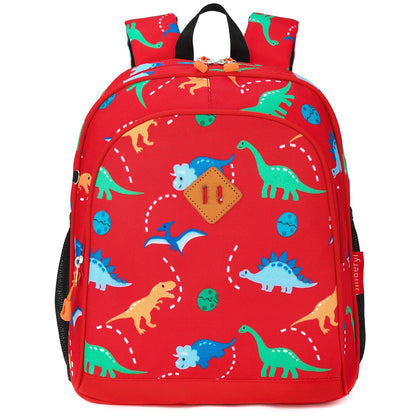 Toddler Backpack for Boys, 12 Inch Kids Dinosaur Backpack for Preschool or Kindergarten, Black