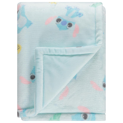 Disney Mickey Mouse, Minnie Mouse, Winnie The Pooh, Lilo and Stitch 2-Ply Infant Blanket - Soft Fleece with Polyfill - Cozy and Warm Baby Blanket for Baby Boys and Girls, 30x40 Inches