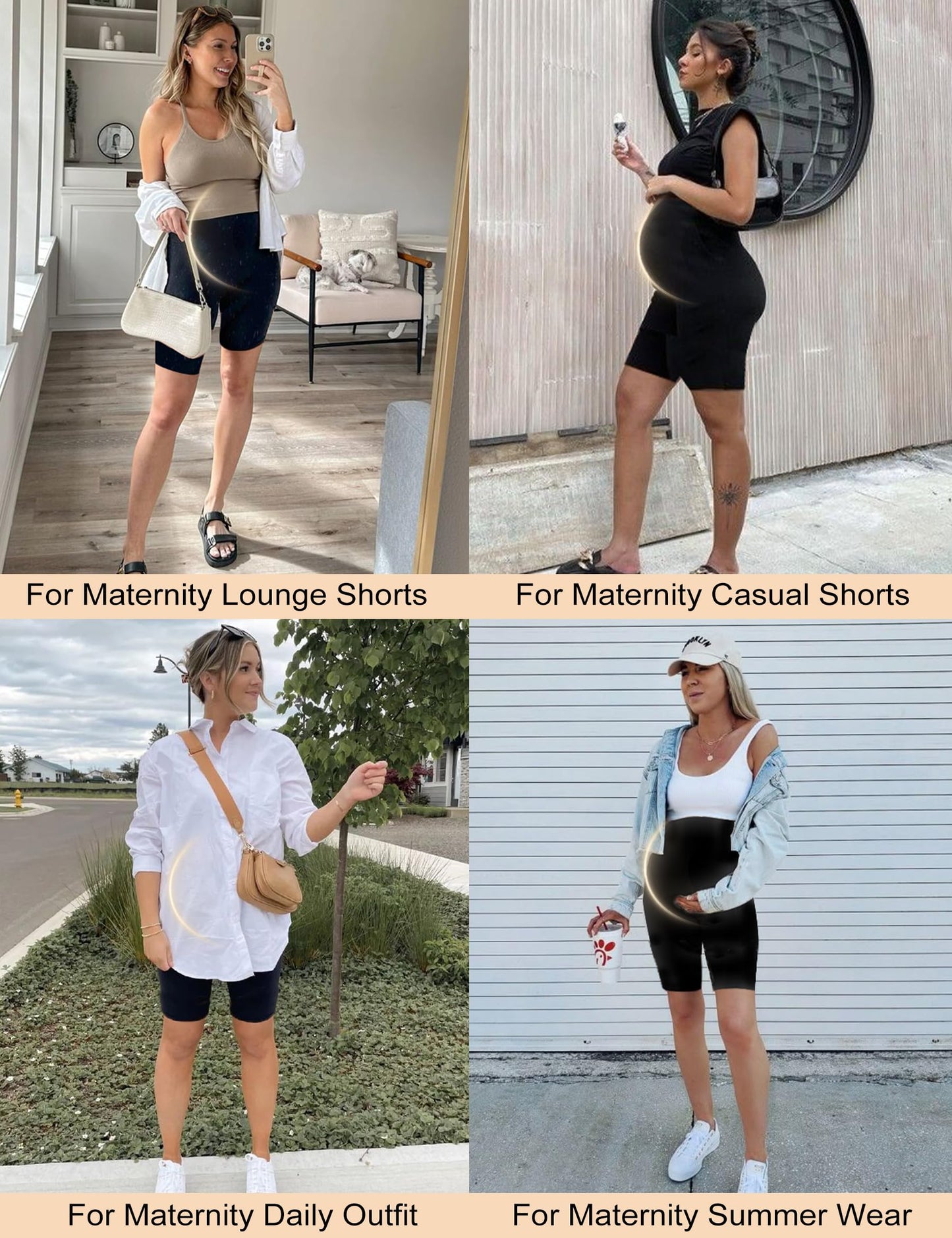 KIM S Shape Your Bump Seamless Maternity Shapewear for Dress, Pregnancy Postpartum Prevent Chafing Support-Underwear