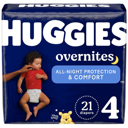 Huggies Size 5 Overnites Baby Diapers: Overnight Diapers, Size 5 (27+ lbs), 100 Ct (2 Packs of 50)