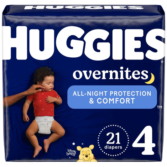 Huggies Size 5 Overnites Baby Diapers: Overnight Diapers, Size 5 (27+ lbs), 100 Ct (2 Packs of 50)