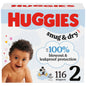 Huggies Size 1 Diapers, Snug & Dry Newborn Diapers, Size 1 (8-14 lbs), 38 Count, Packaging May Vary