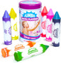 Tub Works® Smooth™ Jumbo Bath Crayons Bath Toy | Nontoxic, Washable Bath Crayons for Toddlers & Kids | Unique Formula Draws Smoothly & Vividly on Wet & Dry Tub Walls | Large, Easy-Grip Bathtub Crayons