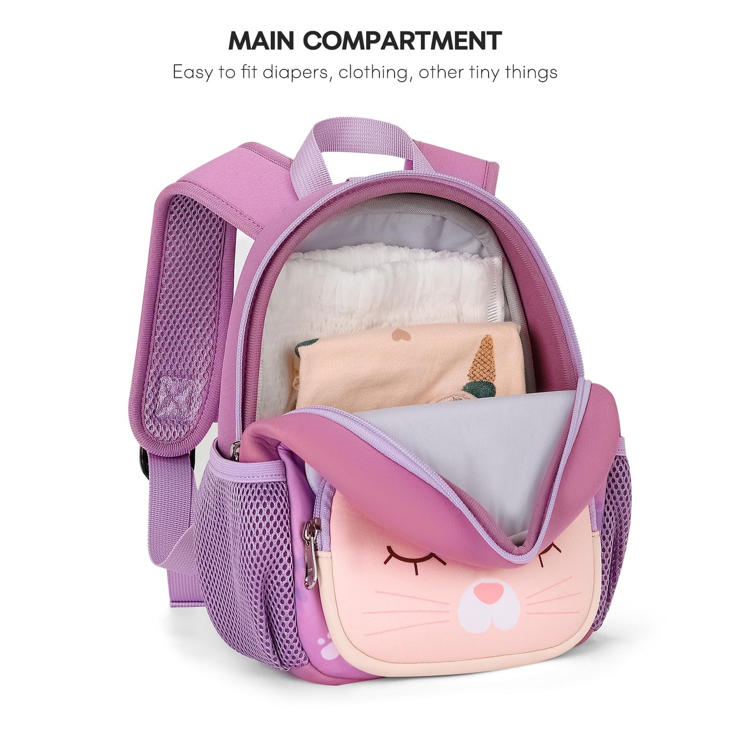 mibasies Toddler Backpacks for Girls 2-4: Baby Preschool Backpack - Kids Unicorn Backpack for Boys Girls - 12inch Mini School Bag