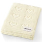 Swaddling Blanket for Girls - 100% Luxury Cotton Knit Heart Baby Blanket - Soft Warm Cozy Swaddle Receiving Stroller Crib Receiving Blanket for Newborns Infants & Toddlers (Pink, 0-2 Years)