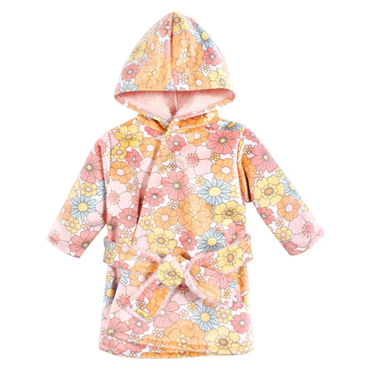 Hudson Baby Unisex Baby Mink with Faux Fur Lining Pool and Beach Robe Cover-ups