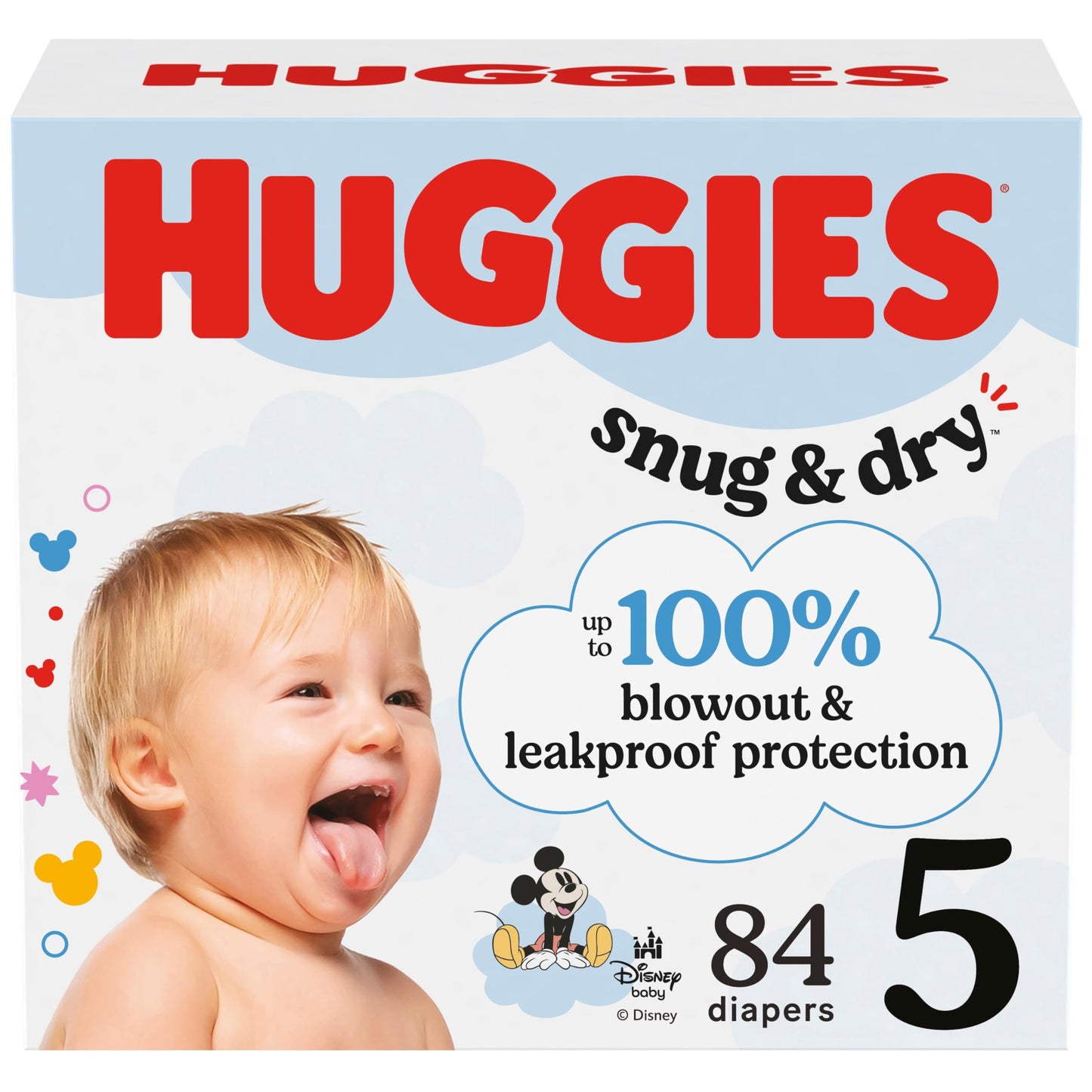 Huggies Size 1 Diapers, Snug & Dry Newborn Diapers, Size 1 (8-14 lbs), 38 Count, Packaging May Vary