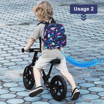 Accmor Toddler Backpack Leash, Cute Unicorn Baby Backpacks with Anti Lost Wrist Link, Mini Kids Backpack Leash Walking Harness for Outdoor Travel, Adorable Backpack Tether for Boys Girls 1-3 (Purple)
