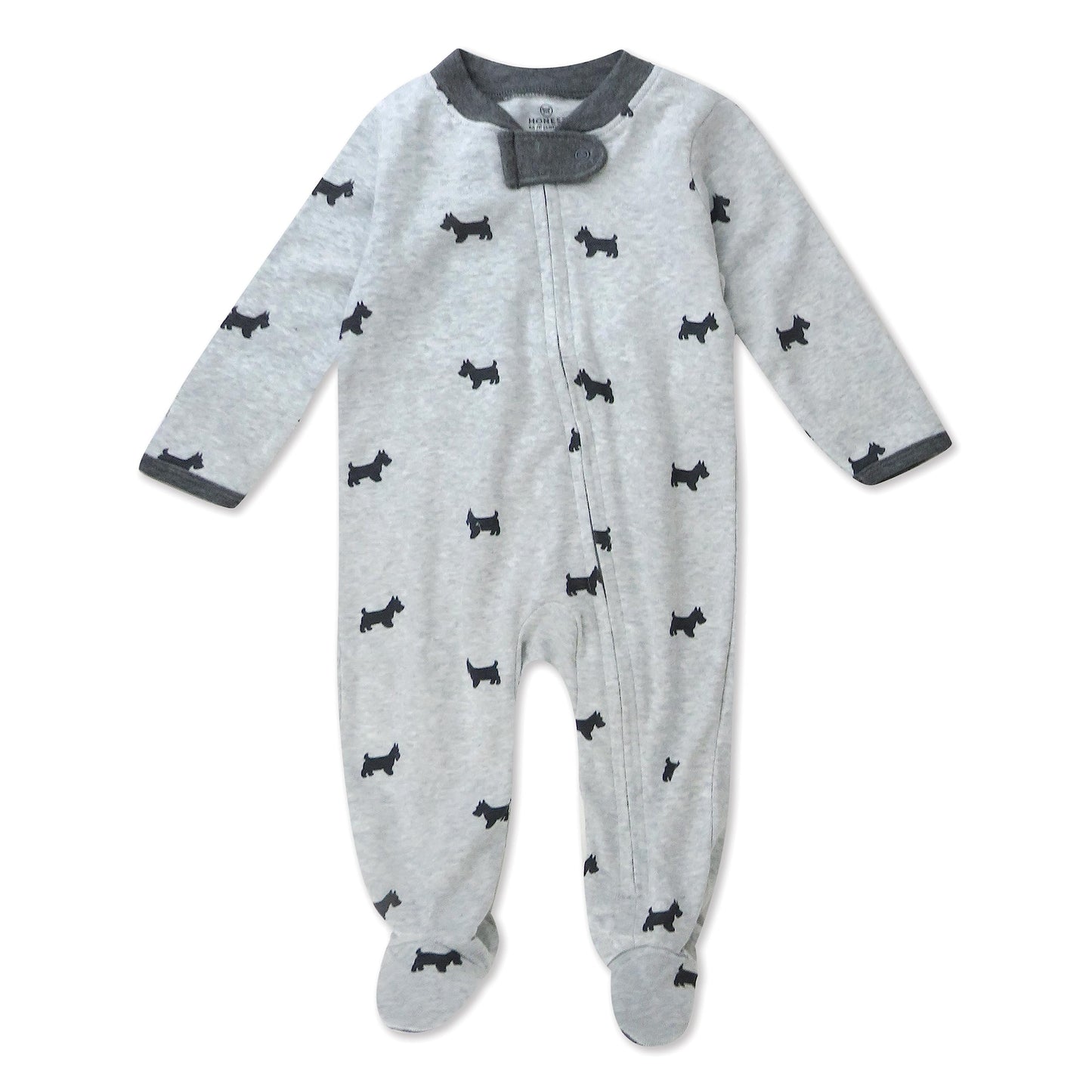 HonestBaby Sleep & Play Footed One-Piece Pajama Sleeper 100% Organic Cotton, Baby Boys