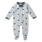 HonestBaby Sleep & Play Footed One-Piece Pajama Sleeper 100% Organic Cotton, Baby Boys