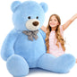 51 inch Big Teddy Bear Cute Giant Stuffed Animals Soft Plush Toy for Girlfriend Kids for Birthday Christmas Valentine's Day