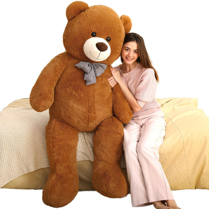 MaoGoLan Giant Big Teddy Bear 4 Feet 47 inch Life Size Tan Plush Bear Brown Stuffed Animal for Children Boyfriend