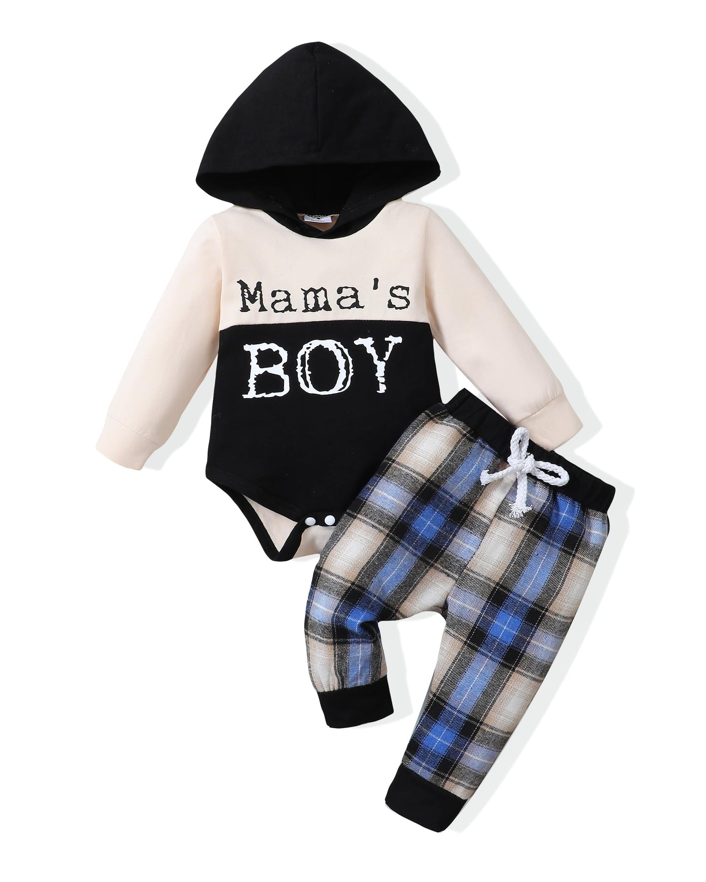 Renotemy Newborn Baby Boy Clothes Infant Boy Outfits Baby Hoodie Romper Fall Winter 0 3 6 9 12 18 Months Baby Clothes for Boy