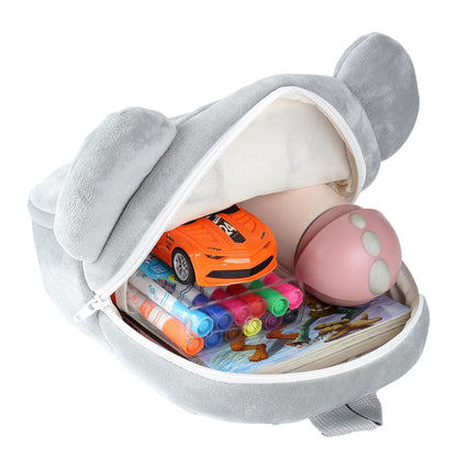 MICHLEY Toddler Backpack Plush Animal SchoolBag Cartoon Girls Travel Bag Mini Baby Daypack for Kids Kindergarten Pre School Bags, Cow