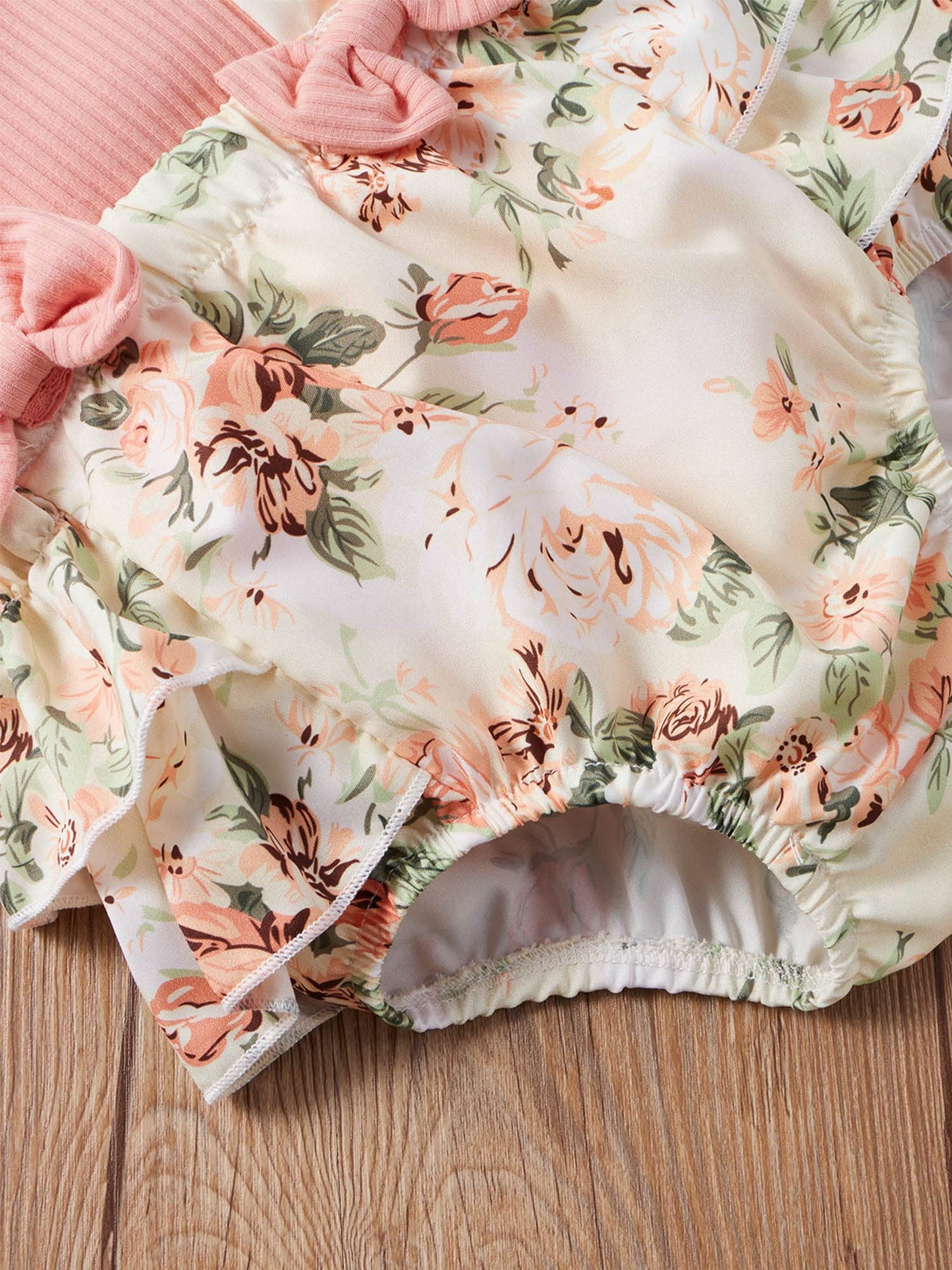 Mubineo Baby Girl Summer Clothes Romper Dress Outfits Cute Ruffle Floral Overalls Skirt Sets Newborn Outfit