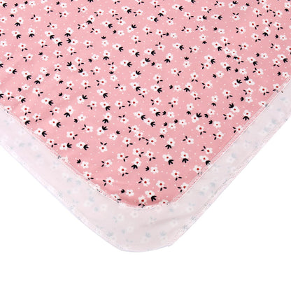 Galabloomer Newborn Receiving Blanket Headband Set Baby Flower Swaddle (vintage flower)