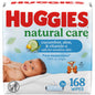 Huggies Natural Care Cucumber, Aloe and Vitamin E Baby Wipes, Hypoallergenic, Scented, 6 Flip-Top Packs (288 Wipes Total), Packaging May Vary