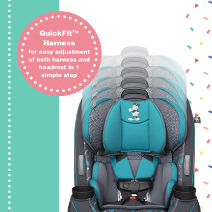 Disney Convertible Car Seat, Rear Facing 5-40 pounds, Forward Facing 30-65 pounds, Booster 40-100 lbs, Convert From Infant to Toddler, Simply Mickey