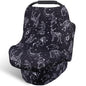 Rquite All-in-1 Car Seat Cover Baby, Carseat Covers for Girl Boy, Stretchy Soft Infant Car Seat Cover, Multi-use Baby Carrier Cover, Car Seat Canopy, Stroller Sun Shade, Nursing Breastfeeding Cover