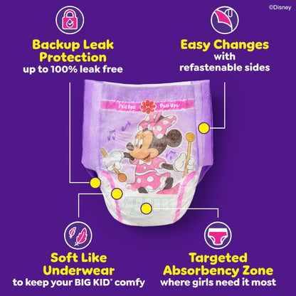 Pull-Ups Girls' Potty Training Pants, Size 4T-5T Training Underwear (38-50 lbs), 56 Count