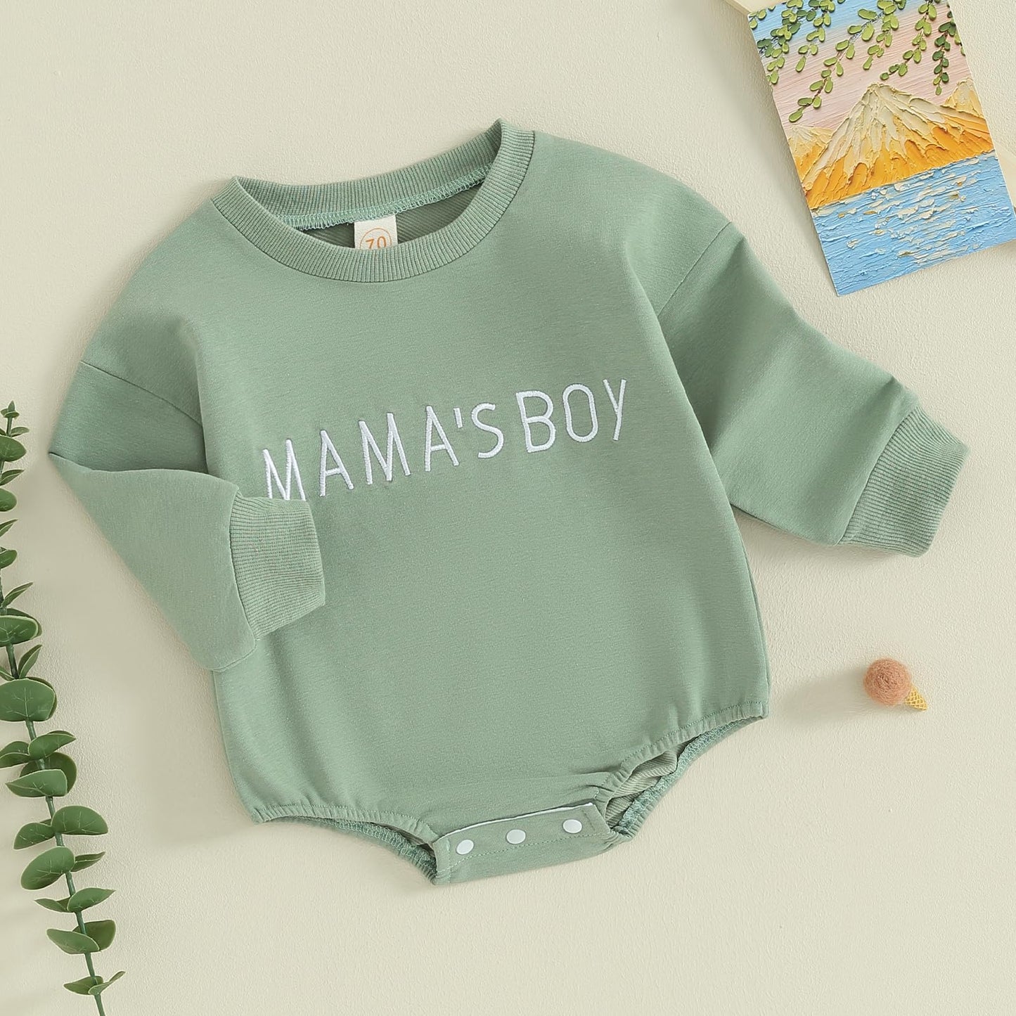 VISGOGO Newborn Infant Baby Boy Girls Oversized Romper Little Dude Sweater Onesie Coming Home Outfit Neutral Clothes