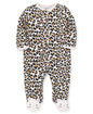 Little Me Clothes for Baby Girls' 100% Cotton Scratch-Free Tag Footie Sleeper, Preemie to 9 Months