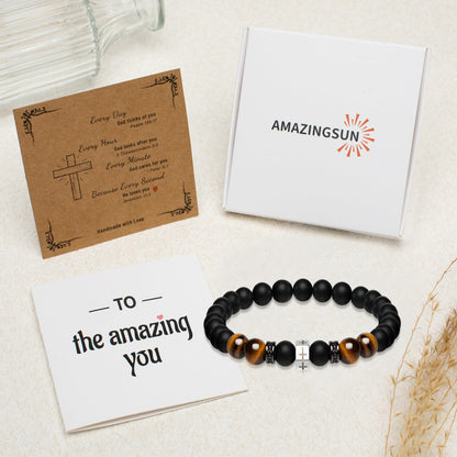 Father's Day Bracelets.Bracelet for Men Father Dad Grandpa Husband Son Brother Boyfriend Nephew.Bracelet Gifts for Birthday Graduation Anniversary Christmas